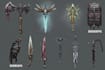 create weapon design and illustration