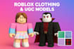 do roblox 3d modeling, roblox character model, ugc, clothing