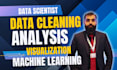 do data analysis, data cleaning, data visualization, and machine learning