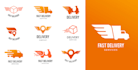 design courier services, shipping and delivery company logo
