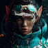 create fantasy, sci fi, character with hyperrealistic style
