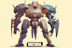 draw amazing character mecha robot illustration
