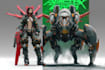 draw mecha robot armor character concept for you