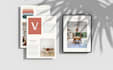 design a professional modern minimalist brand guidelines and a brand book