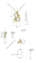draft  simple  concept of necklace set drawing