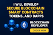 develop secure blockchain smart contracts, tokens, and dapps