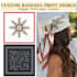 design custom bandana print, scarf pattern, or textile print
