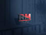design a professional 3d logo with modern effects