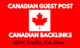 publish canada guest post with dofollow canada backlinks