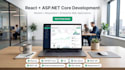 build react asp dot net core CRM erp hrms saas web application