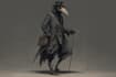 create dark character art illustration