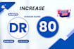 boost ahrefs DR 80 plus with white hat backlinks