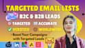 compile niche targeted email list for email marketing