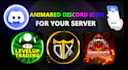 create professional discord logo with 2d animation style