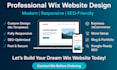 build professional wix website design modern responsive SEO friendly wix website