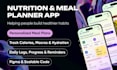 build healthy nutrition mobile app meal planner calories tracker food diary