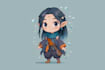 draw chibi character with cute art style