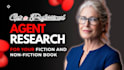 write book proposal, do literary agent research, query letter, synopsis writing