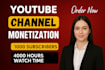 do  youtube promotion for monetization organically