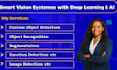 do object detection face recognition image classification tracking solutions