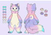 do 2d furry fandom, bad guy, yellow, fursona, pokemon character sheet design