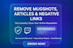 remove mugshots articles and bury negative link from google permanently