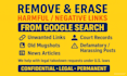 delete harmful,harassing,defaming content from google expert removal service