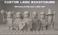 design custom 3d lego set lego minifigure technic car 3d model miniatures