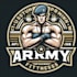 design high quality army fitness mascot logo with t shirt design