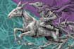 engraving linocut style digital drawing art
