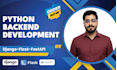 build backend with python, django, flask and fastapi