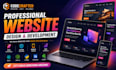 do full stack website development, front end and backend