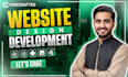 do full stack website development, front end and backend