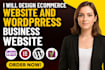 design ecommerce website and a wordpress business website