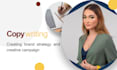 create creative campaign and brand strategy for your company