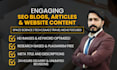 do SEO article writing, blog posts and content writing for b2b and saas