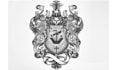 do family crest, heraldic, luxury, royal, hand drawn, and coat of arms logo