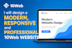 design 10web website, ai durable website, responsive 10web website
