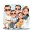 do a funny cartoon character, caricature, portrait