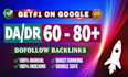 do high da DR 60 to 80 seo dofollow permanent backlinks