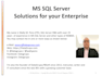 help structure your sql server