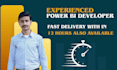 create interactive and dynamic power bi dashboard  and powerbi data analysis