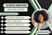 write and publish peer reviewed scopus articles, scie, sci