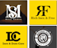 do luxury modern initial letter monogram clothing logo design
