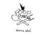 design outstanding amazing food punks logo