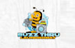 design laundry services cater walking pick up wash logo