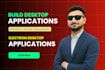create desktop application, electron desktop app, web app