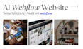 create an ai powered webflow website with smart features