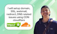setup domain, SSL, webmail, redirect, dns related issues using CDN cloudflare