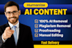 humanize ai content by manually editing and rewriting it